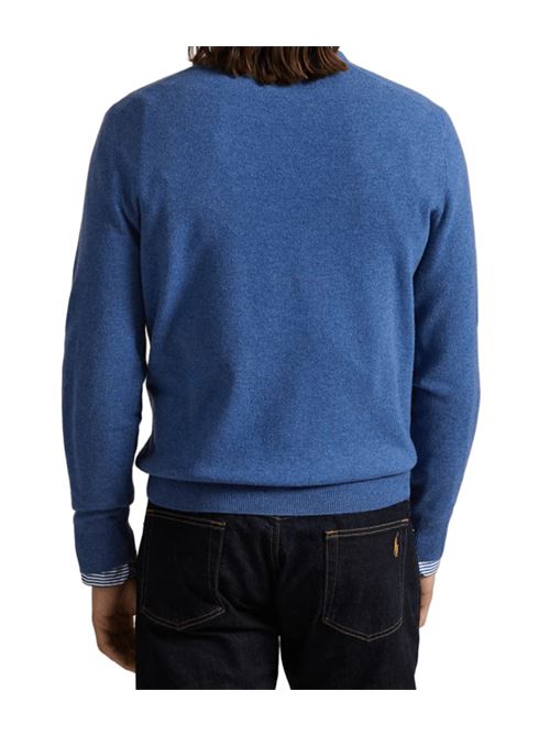 Maglia da uomo in lana, girocollo, colore azzurro POLO RALPH LAUREN | 710974148010